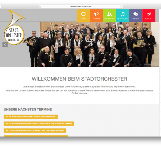 Stadtorchester Buchholz Website