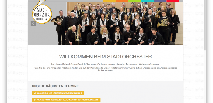 Stadtorchester Buchholz Website